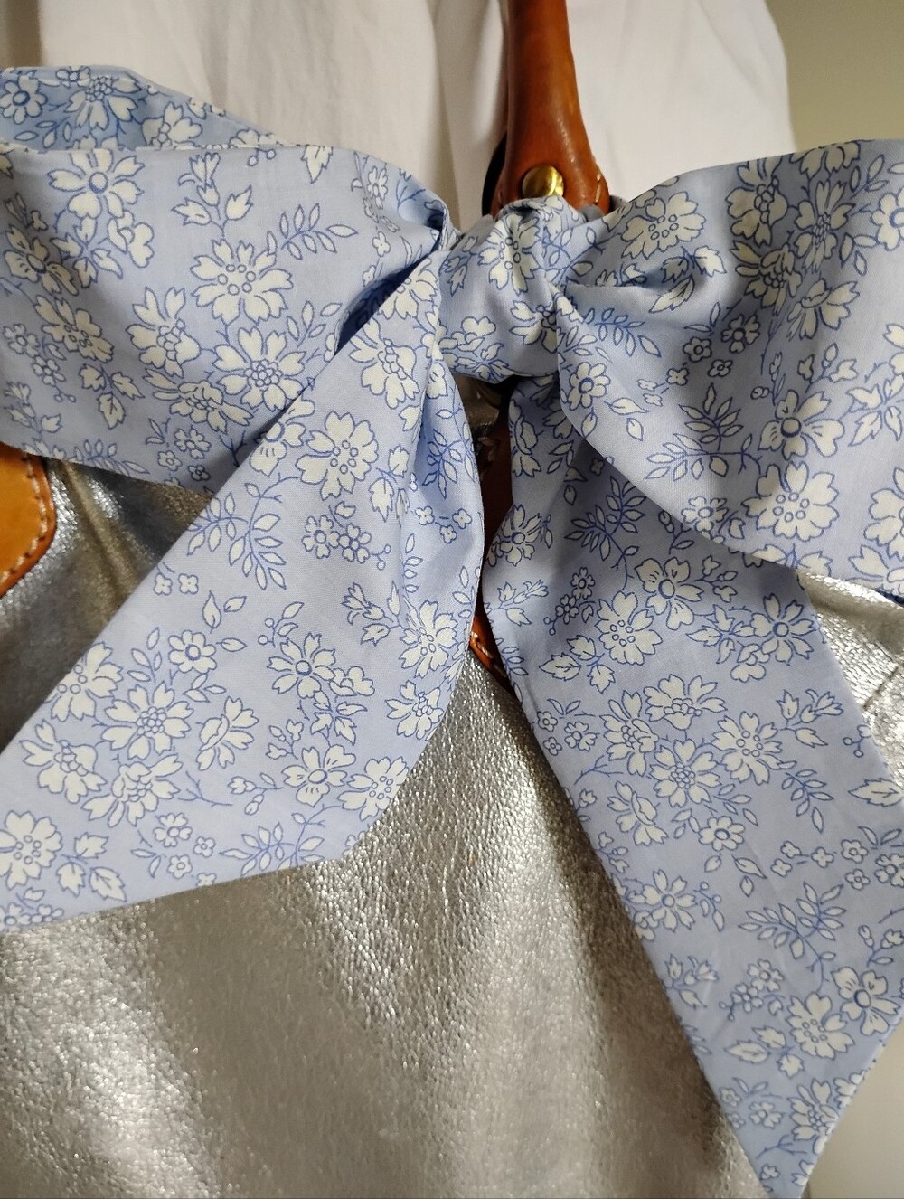 Liberty Art Fabric Tana Lawn Capel Micro-Floral Light Blue Bespoke Cottagecore